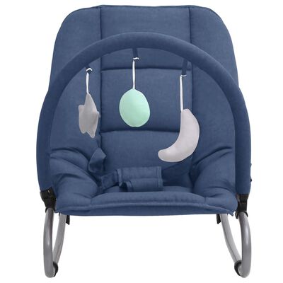 Hamaca Mecedora Para Bebés De Acero Azul Marino Vidaxl con Ofertas en  Carrefour