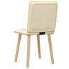 vidaXL Sillas de comedor 2 unidades tela color crema