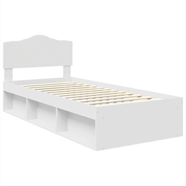 vidaXL Estructura de cama 90 x 200 cm Madera de pino macizo