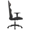 vidaXL Silla gaming tela negro y gris taupe