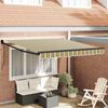 vidaXL Toldo Verde y amarillo 300 x 250 x 165 cm Poli&eacute;ster