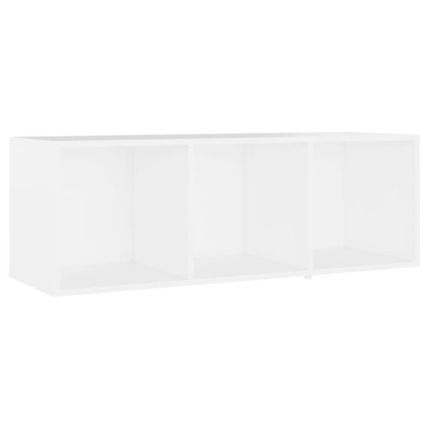 vidaXL Juego de mueble para TV de 3 piezas madera contrachapada blanco