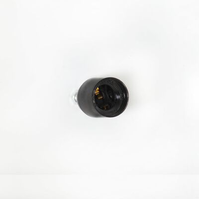 vidaXL Lámpara colgante industrial redonda mango blanca 51 cm E27