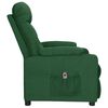 vidaXL Sill&oacute;n reclinable el&eacute;ctrico tela verde oscuro