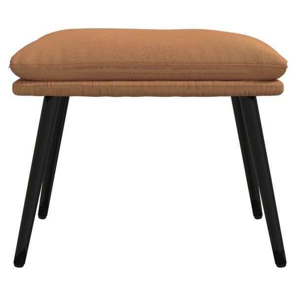 vidaXL Reposapi&eacute;s tela de microfibra gris taupe 45x30x35 cm