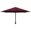 vidaXL Parasol de jardín Rojo y Negro 248 x 248 x 148 cm