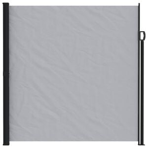 vidaXL Toldo lateral retr&aacute;ctil Gris 300 x 220 cm Poli&eacute;ster
