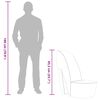 vidaXL Butaca con forma de zapato de tacón cuero sintético gris