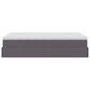 vidaXL Estructura cama otomana colch&oacute;n gris 120x190 cm cuero sint&eacute;tico