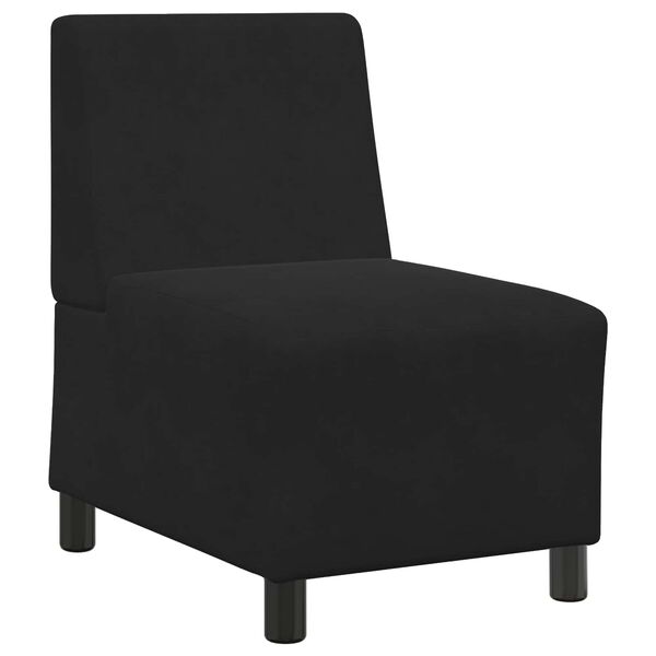vidaXL | Unidad de Sof&aacute; Modular sin Brazos | Negro 55 x 74 x 82 cm