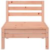 vidaXL Sofás de jardín sin reposabrazos 4 uds madera maciza Douglas