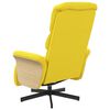 vidaXL Sillón reclinable con reposapiés tela amarillo claro