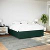 vidaXL Estructura cama sin colch&oacute;n terciopelo verde oscuro 180x200 cm