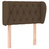 vidaXL Cabecero de tela marr&oacute;n oscuro 83x23x78/88 cm