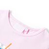 Camiseta infantil rosa suave 140