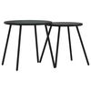 vidaXL Conjunto de Comedor de Jard&iacute;n 5 pcs Negro Acero