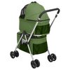 vidaXL Cochecito doble de perros plegable tela oxford verde 83x48x97cm