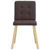 vidaXL Sillas de comedor 2 unidades tela marrón oscuro