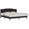 vidaXL Estructura de cama Negro 180 x 200 cm Cuero sint&eacute;tico