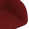 vidaXL Sillas de comedor giratorias 6 uds terciopelo rojo tinto