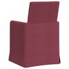 vidaXL Sillas de comedor 2 pcs Rojo vino tinto 57 x 67 x 95 cm tela