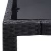 vidaXL Juego de comedor de jardín 5 piezas ratán sintético negro