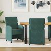 vidaXL Sillas de Comedor con Ruedas 2 pcs Verde oscuro 58 x 65 x 98 cm