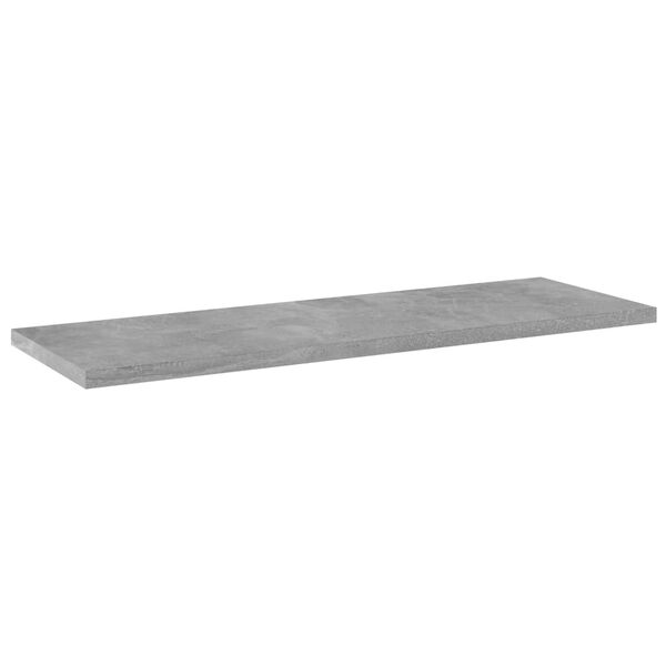 vidaXL Estante estanter&iacute;a 4uds contrachapada gris hormig&oacute;n 60x20x1,5cm