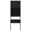 vidaXL Mueble para lavadora de madera de roble negro 64x24x190 cm
