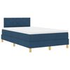 vidaXL Cama tipo Box Spring con colch&oacute;n Azul 120 x 200 cm tela