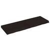 vidaXL Estante pared madera roble tratada marr&oacute;n oscuro 120x40x(2-6)cm