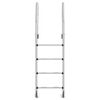 vidaXL Escalera para piscina acero inoxidable 304 54x38x184,5 cm