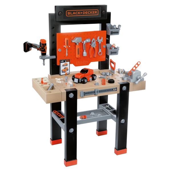 Smoby Banco de trabajo Bricolo BLACK+DECKER 79x39x103 cm 360701