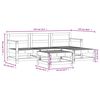 vidaXL Juego de sof&aacute;s de jard&iacute;n 5 piezas madera de pino impregnada