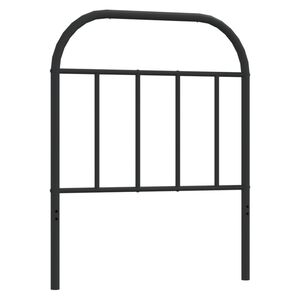 vidaXL Cabecero de repuesto de metal negro 75 cm