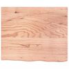 vidaXL Estante pared madera roble tratada marrón claro 60x50x(2-4) cm