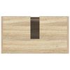 vidaXL Armario de ba&ntilde;o madera contrachapada color roble 60x33x61 cm