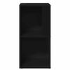 vidaXL Mueble de esquina madera contrachapada negro 33x33x67 cm