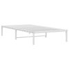 vidaXL Estructura de cama sin colch&oacute;n metal blanco 100x200 cm