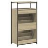vidaXL Zapatero de madera de ingenier&iacute;a roble Sonoma 60x34x112 cm
