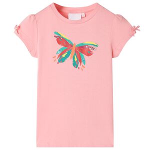 vidaXL Camiseta infantil rosa 104