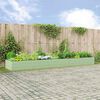 vidaXL Jardinera Verde Pastel 195 x 100 x 45 cm Acero Galvanizado