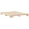 vidaXL Estructura de cama Marrón 180 x 220 cm Madera de pino macizo