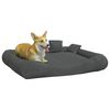 vidaXL Coj&iacute;n perros con almohadas tela oxford gris oscuro 115x100x20cm