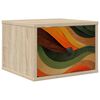 vidaXL Mesita de noche de pared BONN Roble Sonoma 36 x 33 x 25 cm