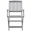 vidaXL Juego de comedor de jard&iacute;n 7 pzas madera maciza de acacia gris