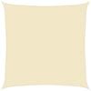 vidaXL Toldo de vela crema HDPE 160 g/m&sup2; 5x5 m