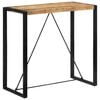 vidaXL Mesa alta de bar madera maciza de mango rugoso 110x55x110 cm