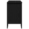 vidaXL Gabinete de Lavabo Otro con puerta Roble Negro 91 x 35 x 60 cm