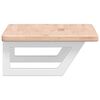 vidaXL Estante de lavabo de pared de acero y madera maciza de roble